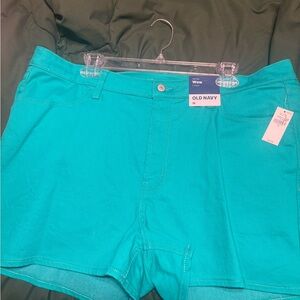 Old Navy Women's Vibrant Teal Jean Shorts